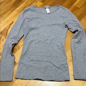 H&M Gray Long Sleeve Women's Top